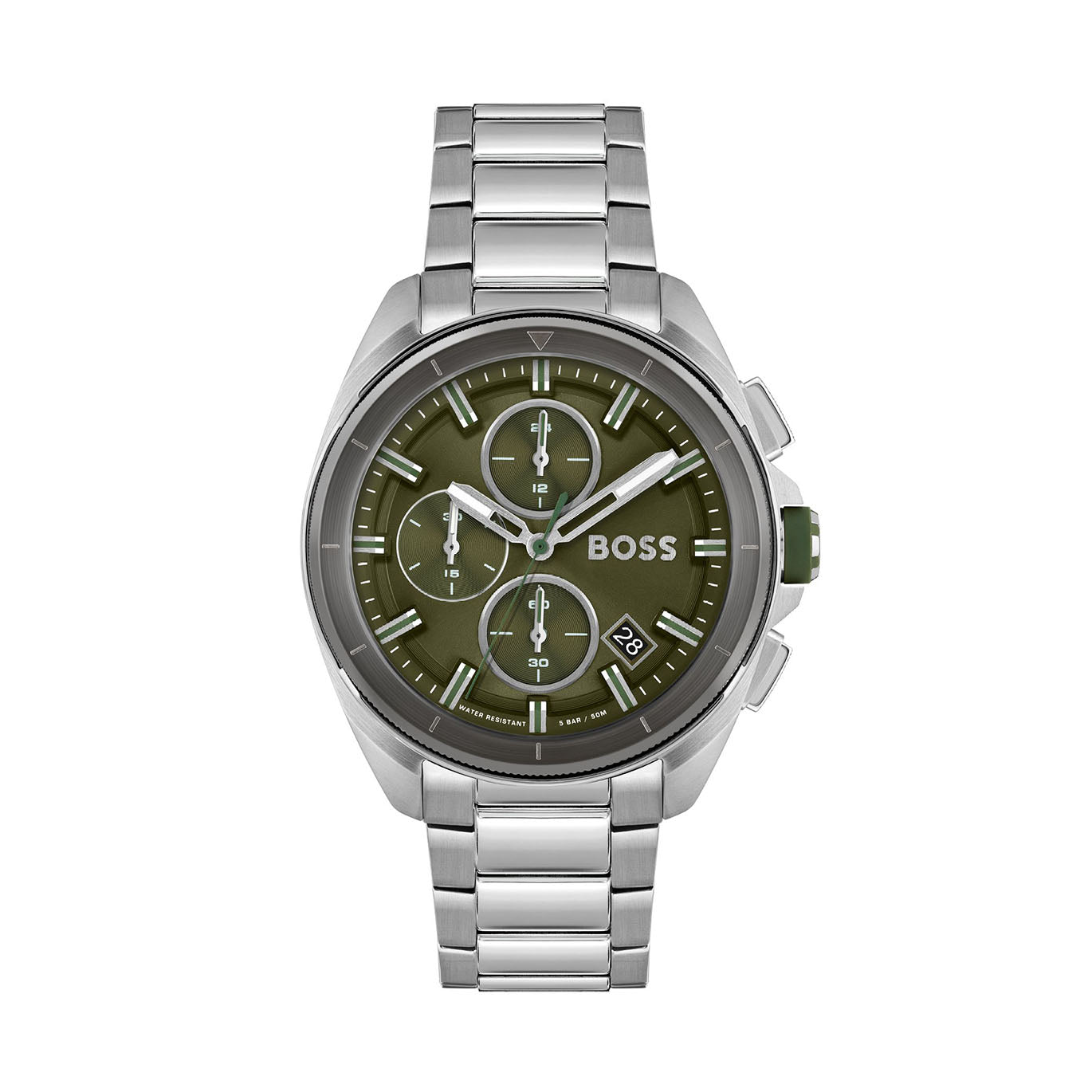 Green hugo shop boss watch