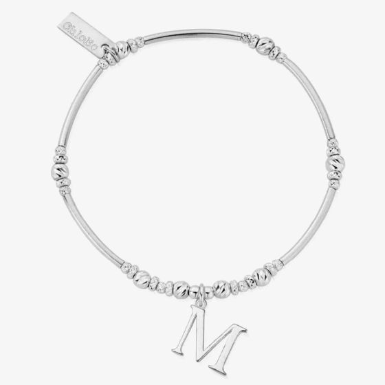 ChloBo Silver Initial Bracelet M