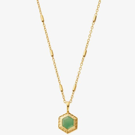 ChloBo Gold Happiness Aventurine Necklace