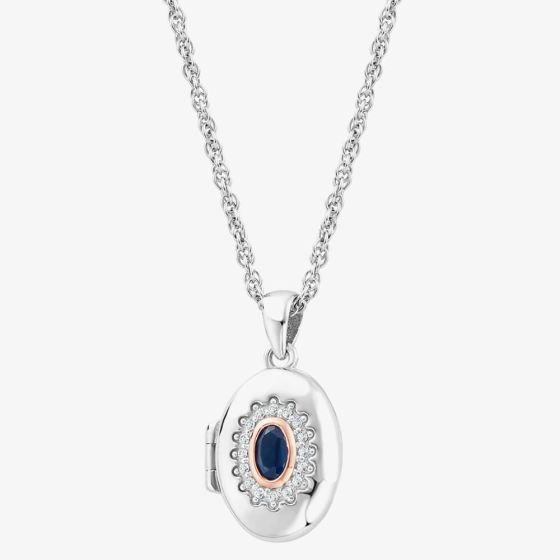 Clogau Princess Diana Silver and Sapphire Locket