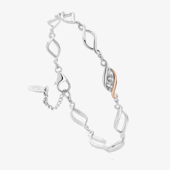 Clogau Past Present Future Silver Multi-Link Bracelet