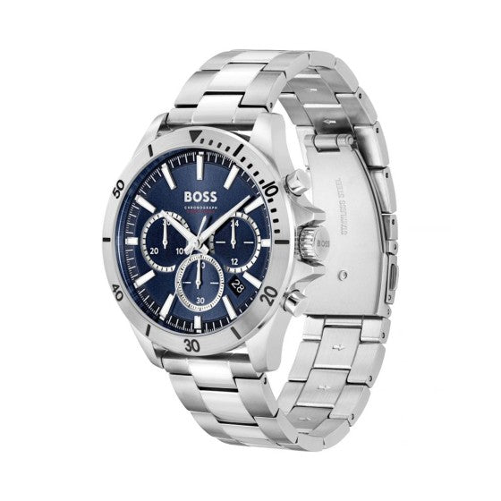 Boss Mens Troper Chronograph Quartz Blue Watch