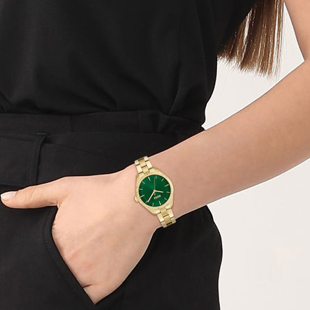 Boss Ladies Sage Gold & Green Watch