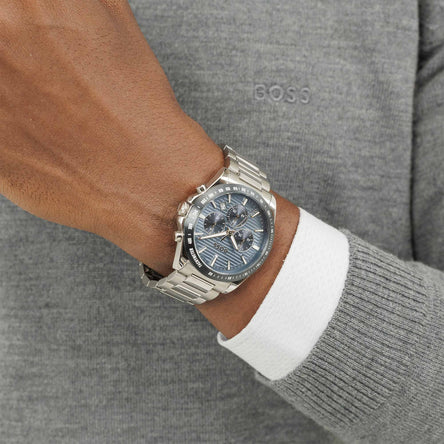 Boss Mens Strike Chronograph Blue Watch