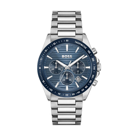 Boss Mens Strike Chronograph Blue Watch