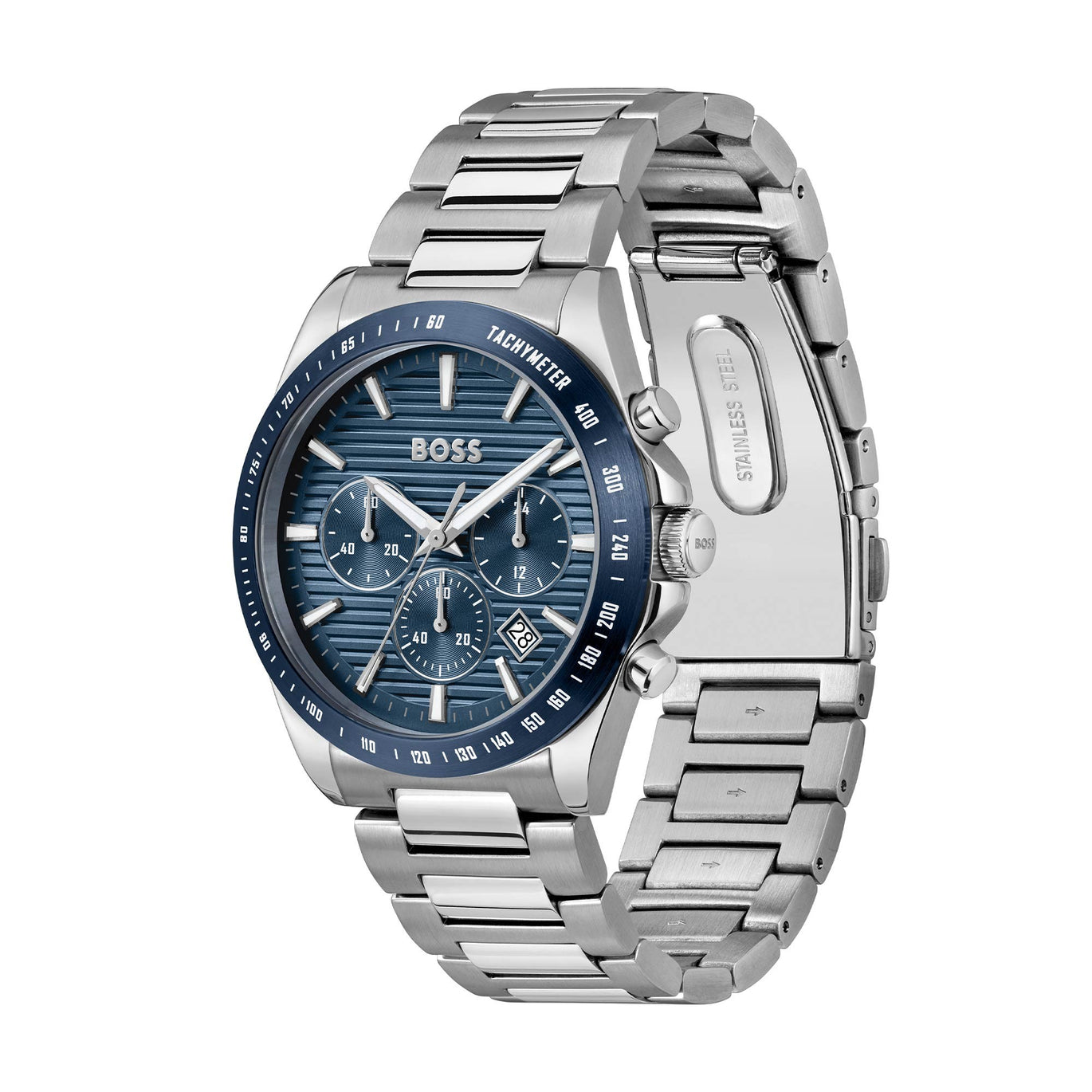 Boss Mens Strike Chronograph Blue Watch