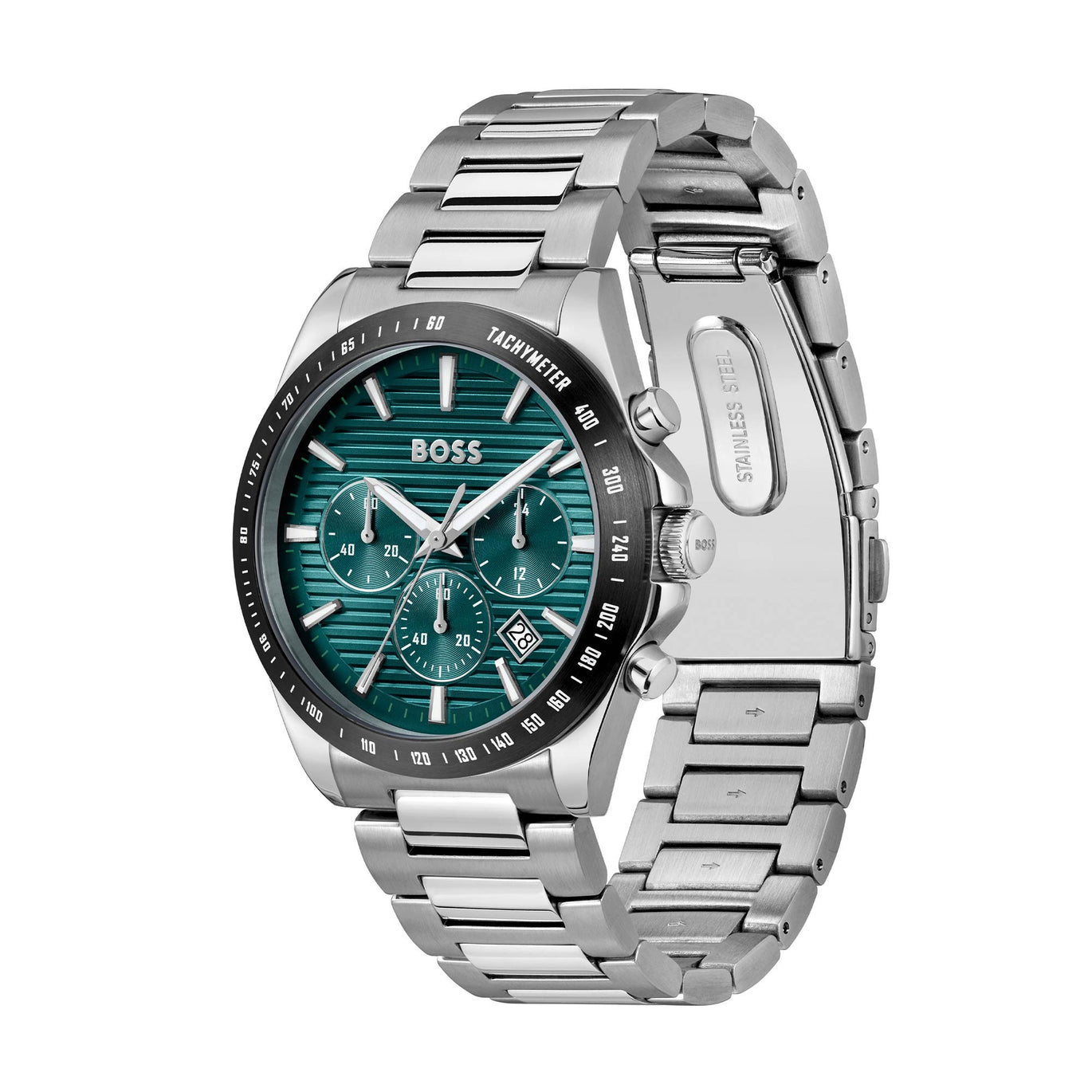 Boss Mens Strike Chronograph Green Watch