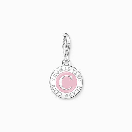 Thomas Sabo Member Charm pink Charmista Coin silver