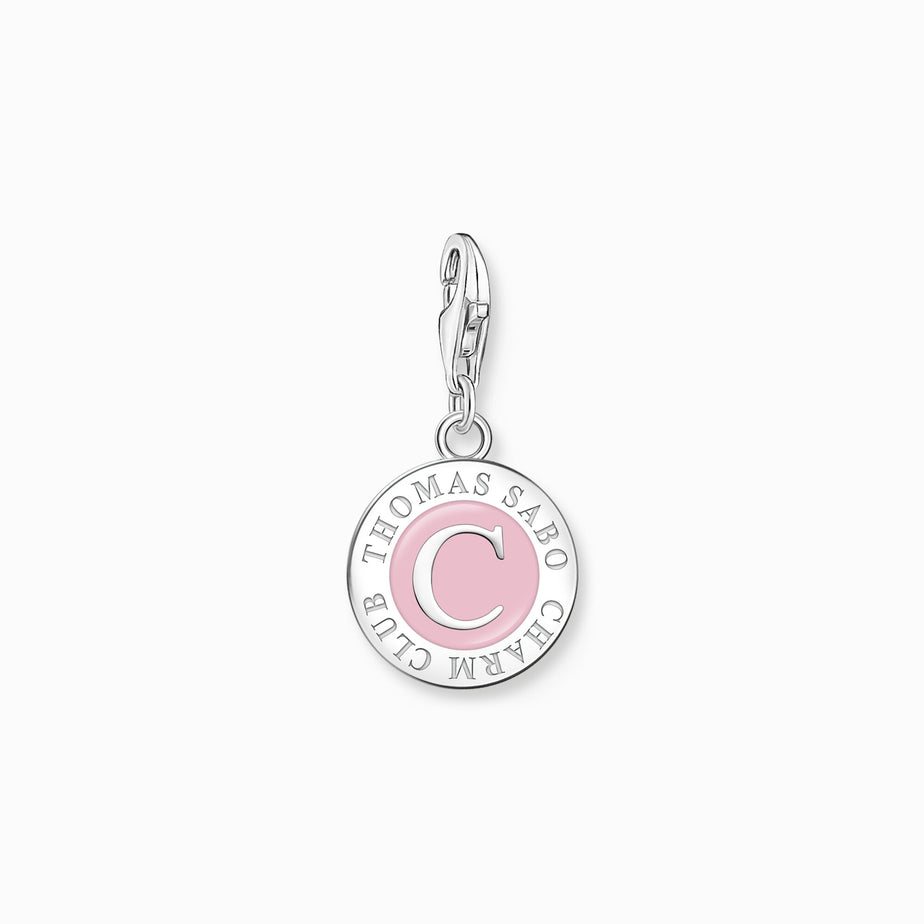 Thomas Sabo Member Charm pink Charmista Coin silver