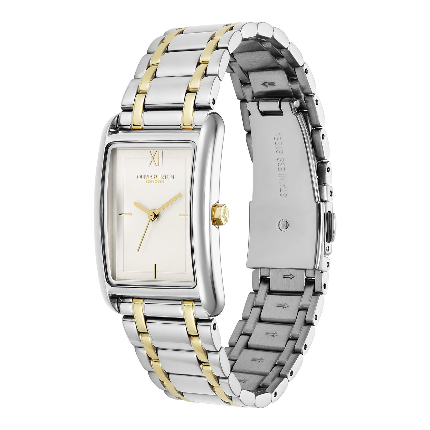 Olivia Burton Grove White And Two Tone Watch