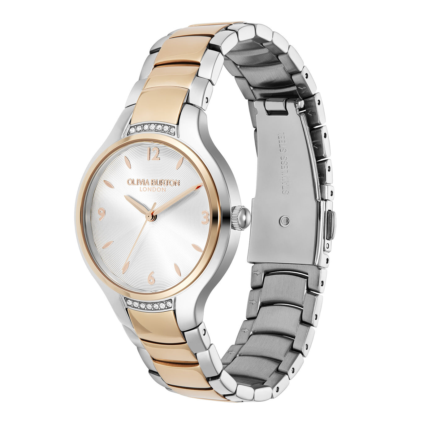 Olivia Burton 34mm Lea White And Two Tone Watch