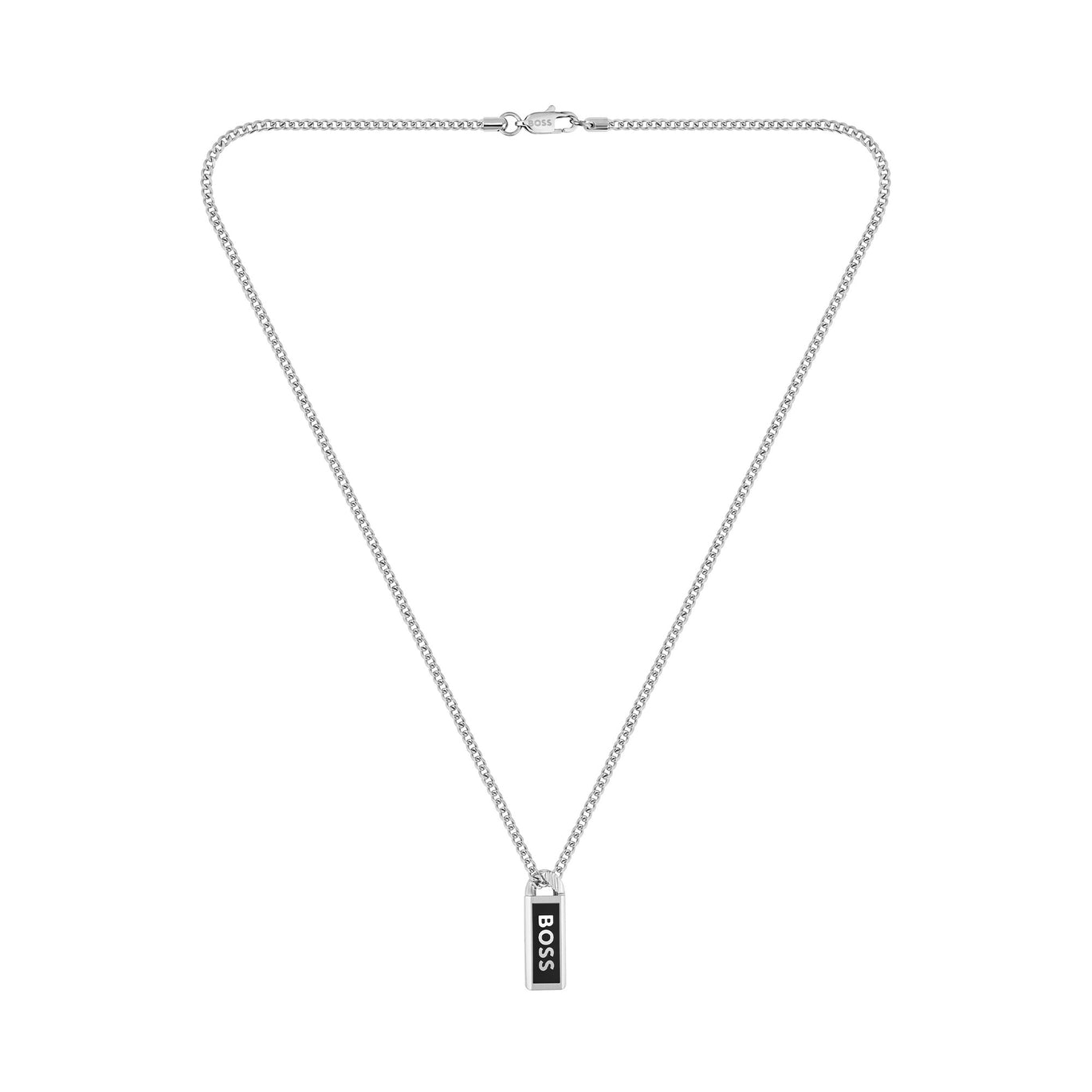 Boss Stainless Steel Gents Logo Necklace