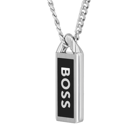 Boss Stainless Steel Gents Logo Necklace