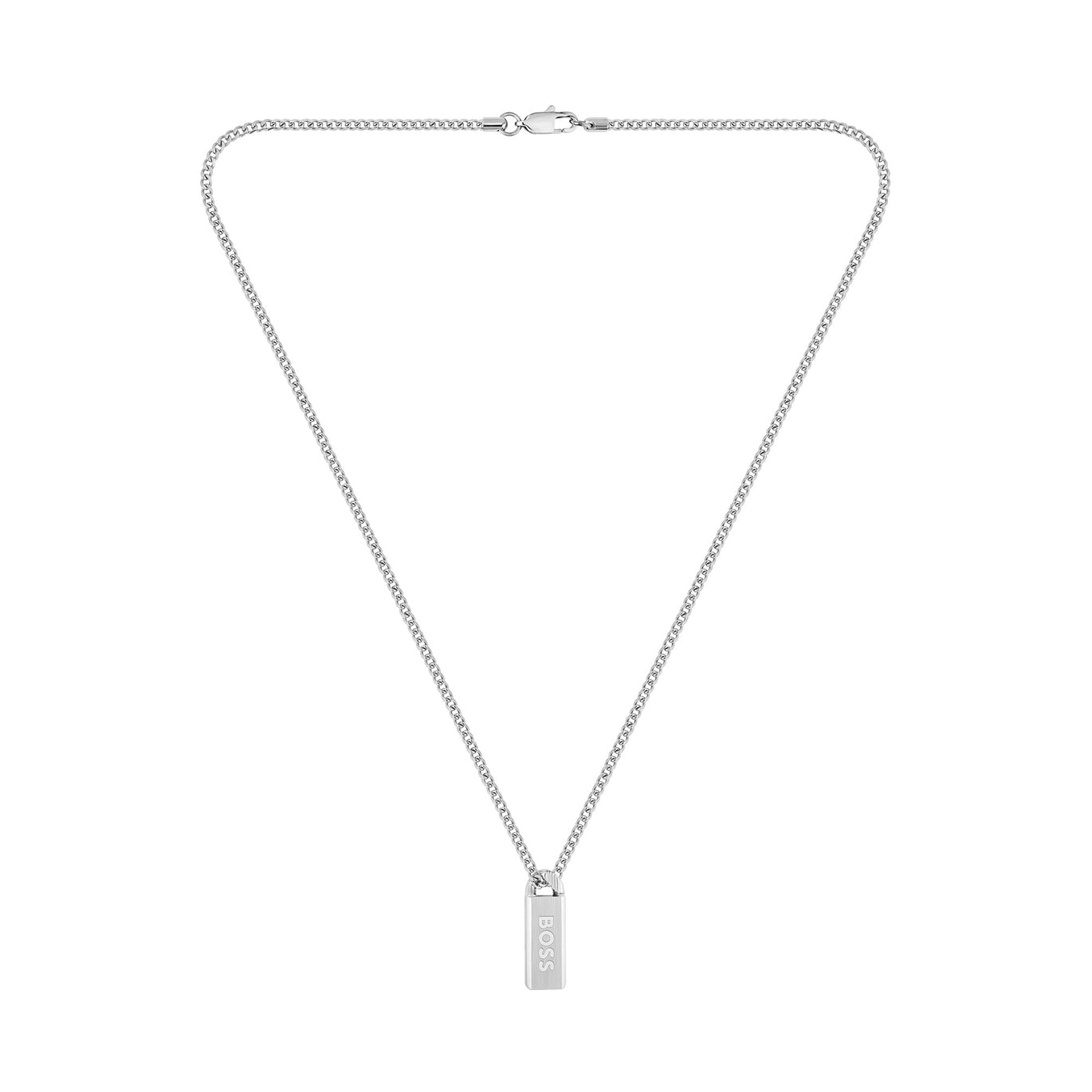 Boss Stainless Steel Gents Logo Necklace