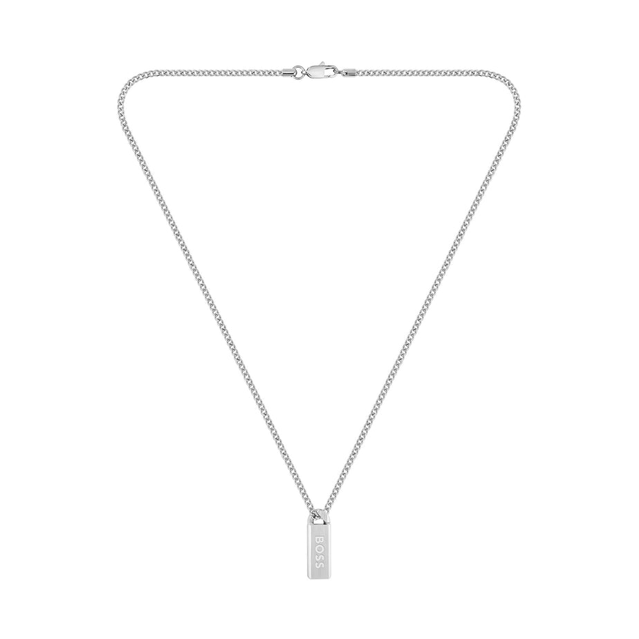 Boss Stainless Steel Gents Logo Necklace