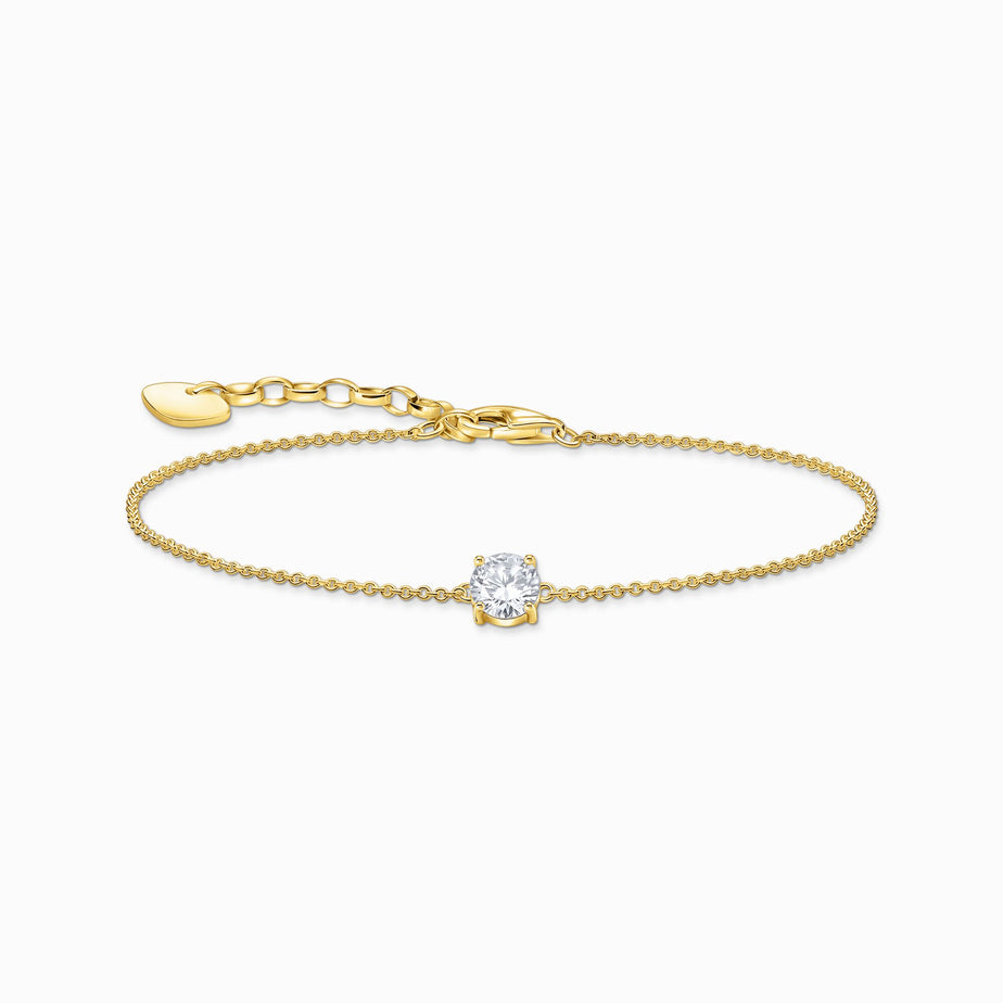 Thomas Sabo Gold Plated Cubic Zirconia Bracelet