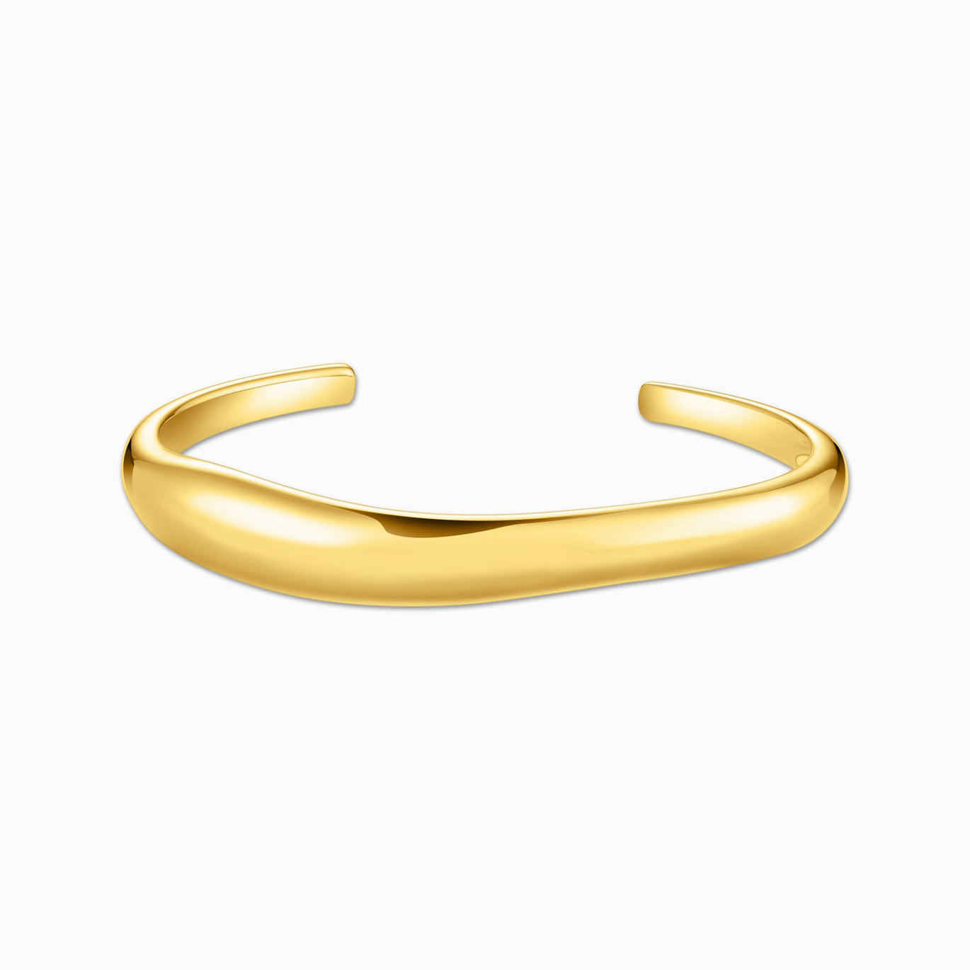 Thomas Sabo Gold-plated Bangle In Organic Shape