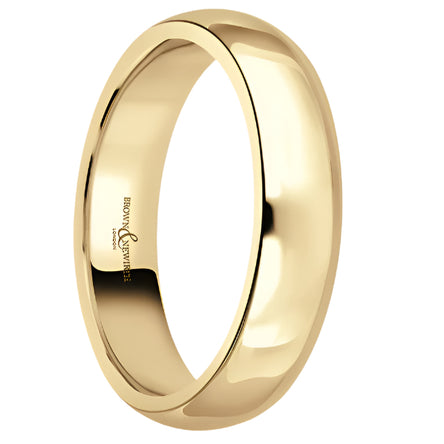 18ct Yellow Gold Heavier Court Wedding Ring