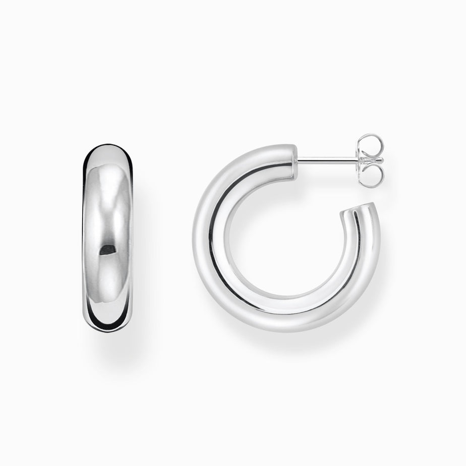 Thomas Sabo Silver Chunky Hoop Earrings