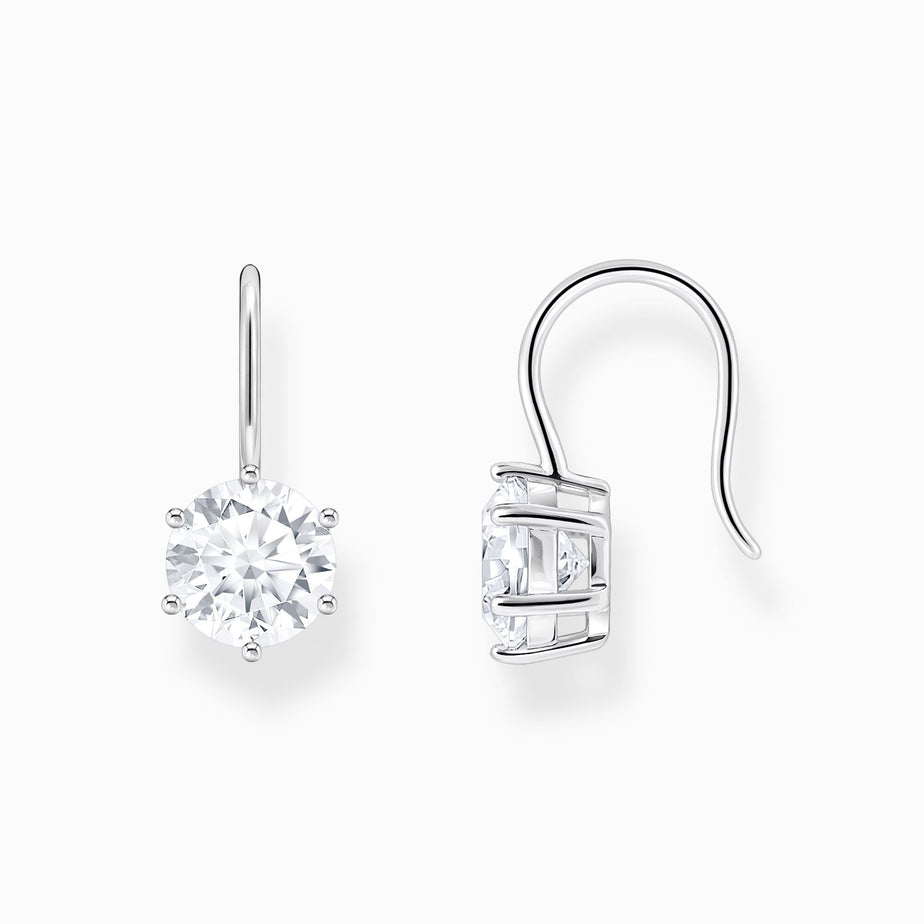 Thomas Sabo Clear Zirconia Drop Earrings