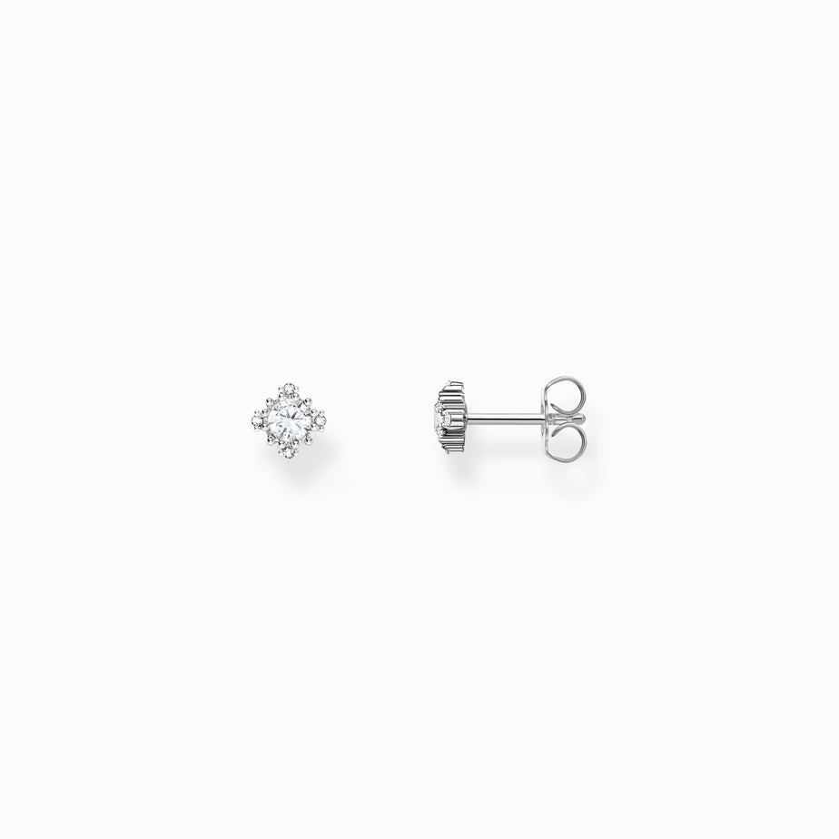 Thomas Sabo Silver small ear studs Vintage with white zirconia