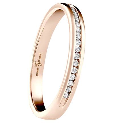 18ct Rose Gold Diamond Wedding Ring 0.007ct