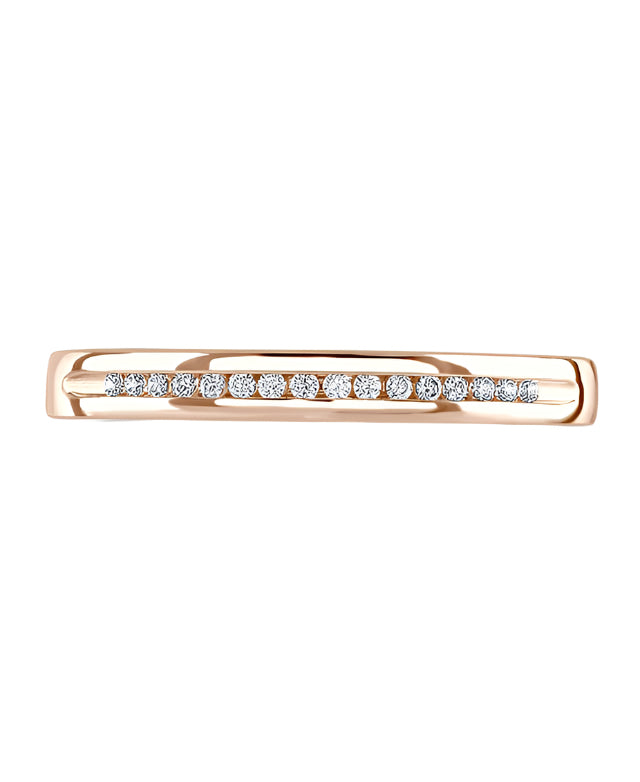 18ct Rose Gold Diamond Wedding Ring 0.007ct