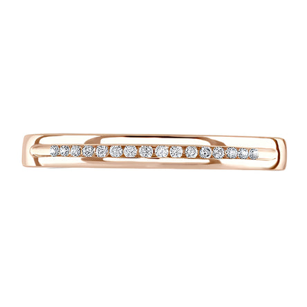 18ct Rose Gold Diamond Wedding Ring 0.007ct