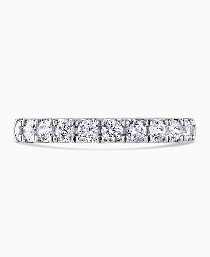 18ct White Gold Claw Set Diamond Eternity/ Wedding Ring