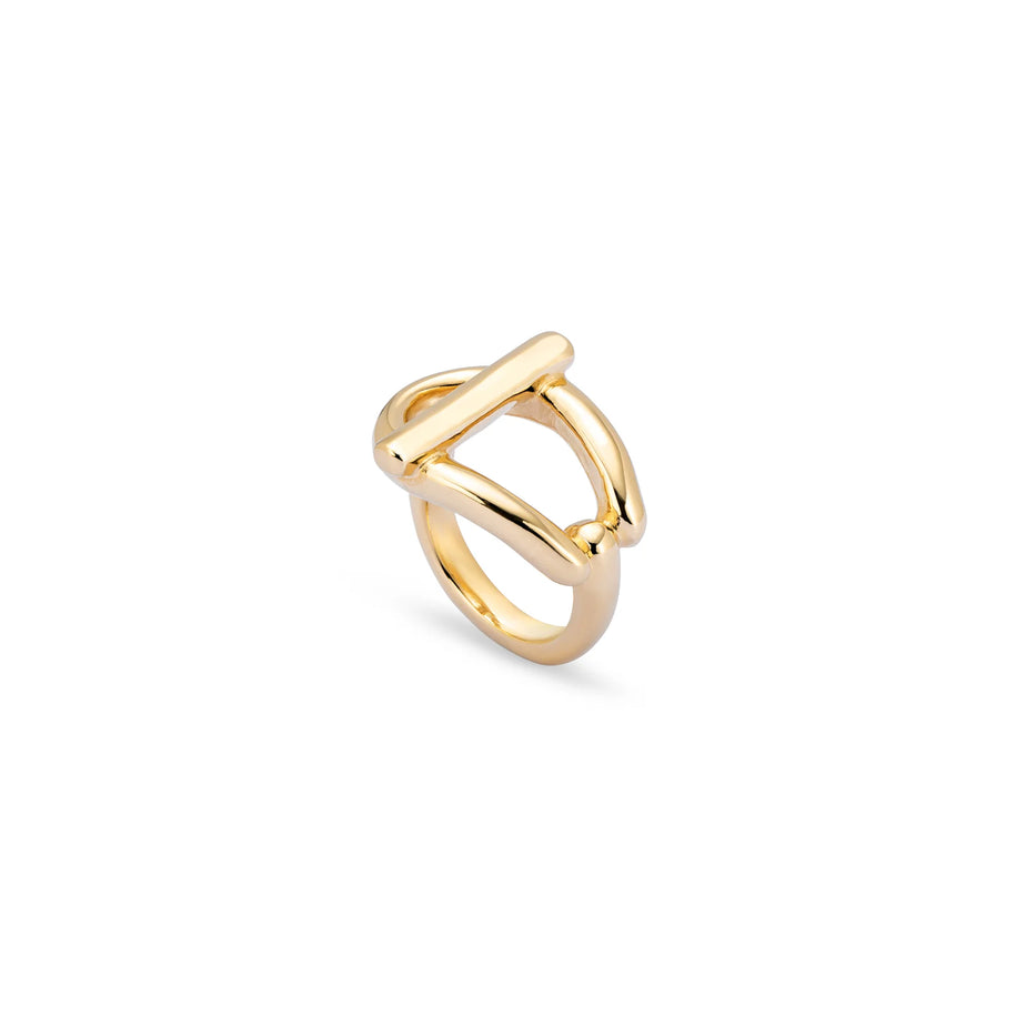 Uno De 50 18K Gold-plated Ring