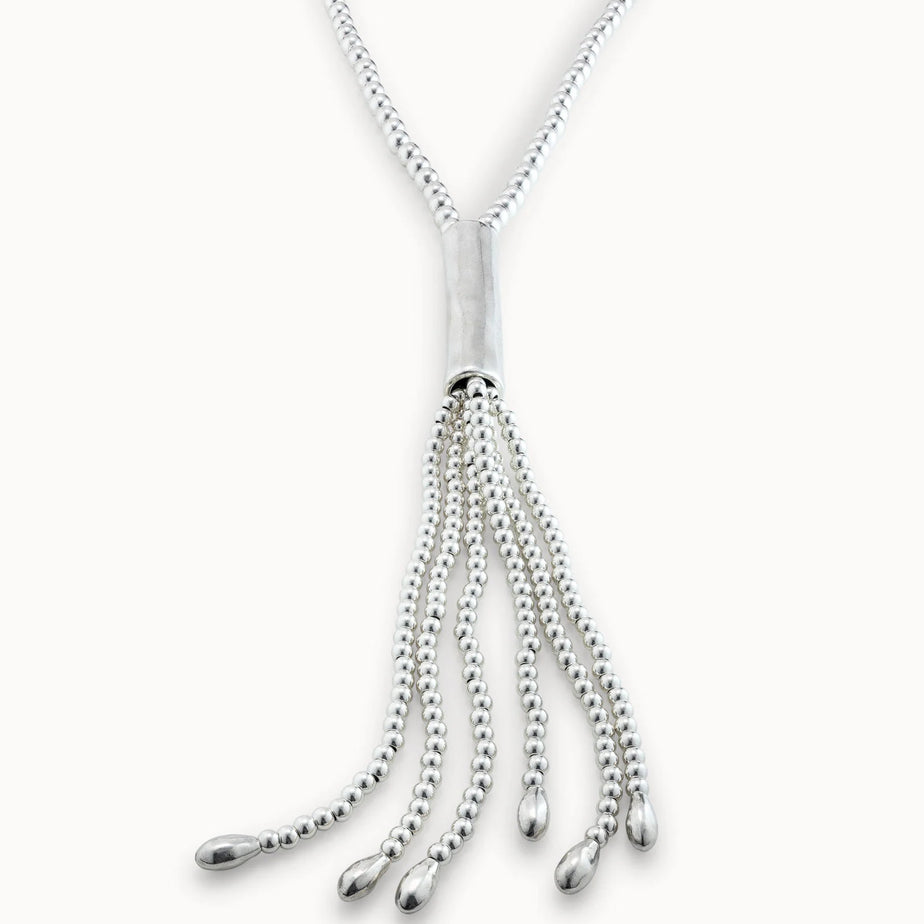 Uno De 50 Sterling Silver-plated Whip Necklace Clásicos Collection