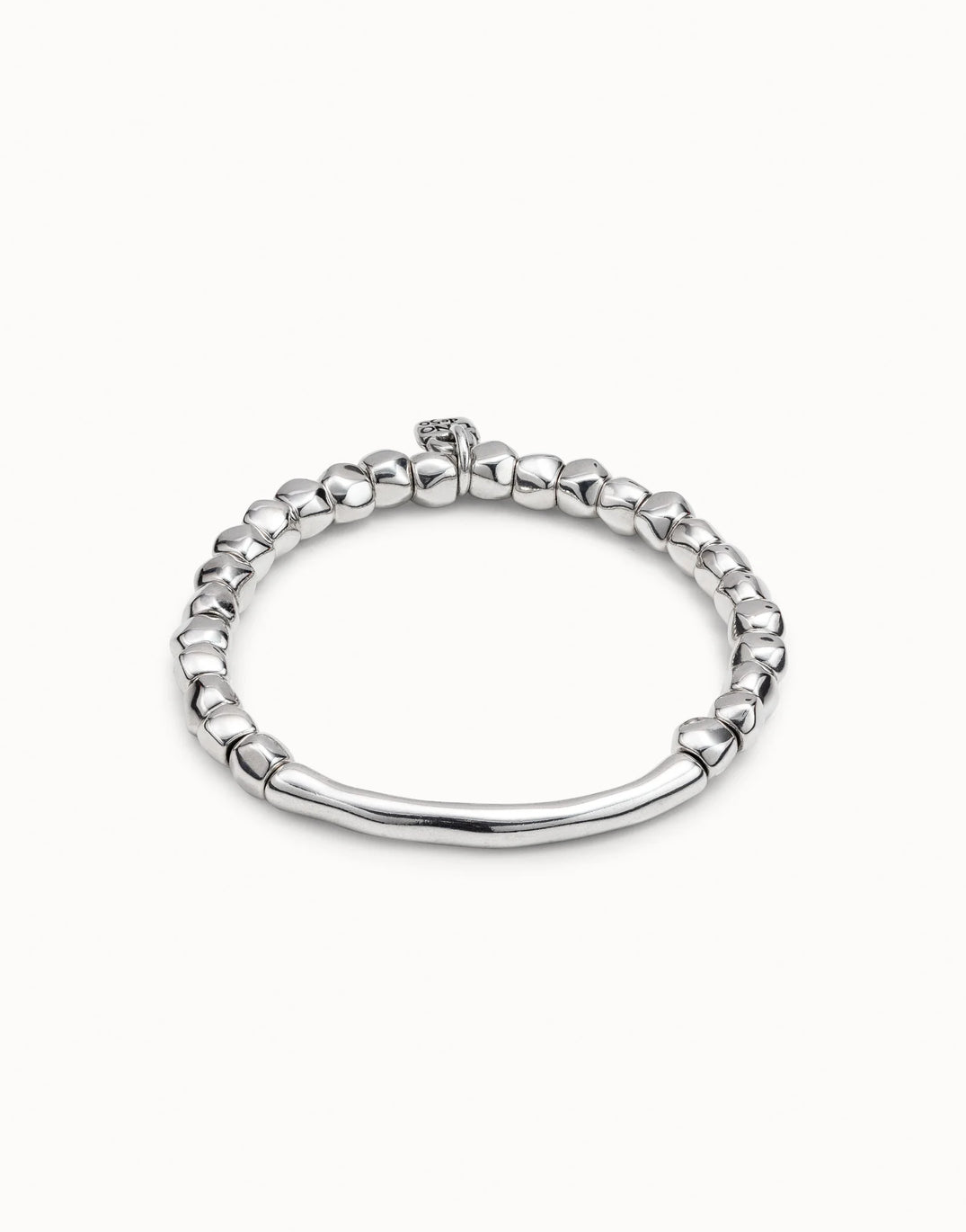 Uno De 50 Sterling Silver-plated Bracelet With Tubular Piece