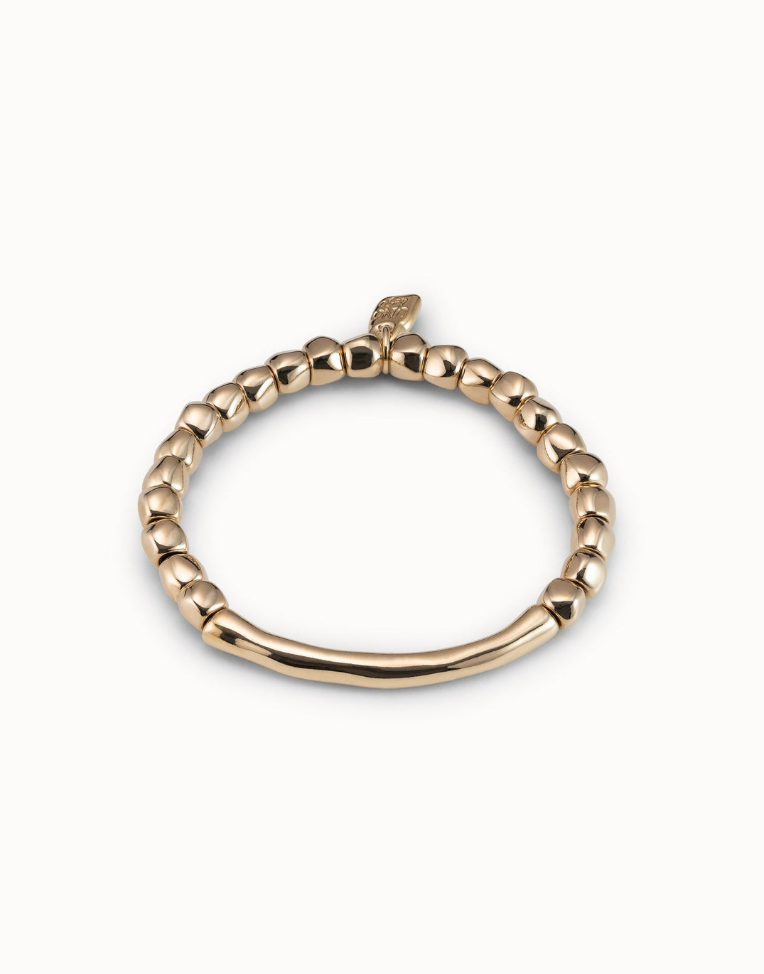 Uno De 50 18K Gold-plated Bead Bracelet