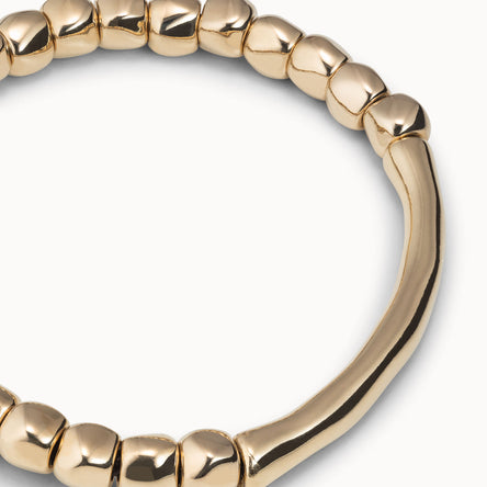 Uno De 50 18K Gold-plated Bead Bracelet