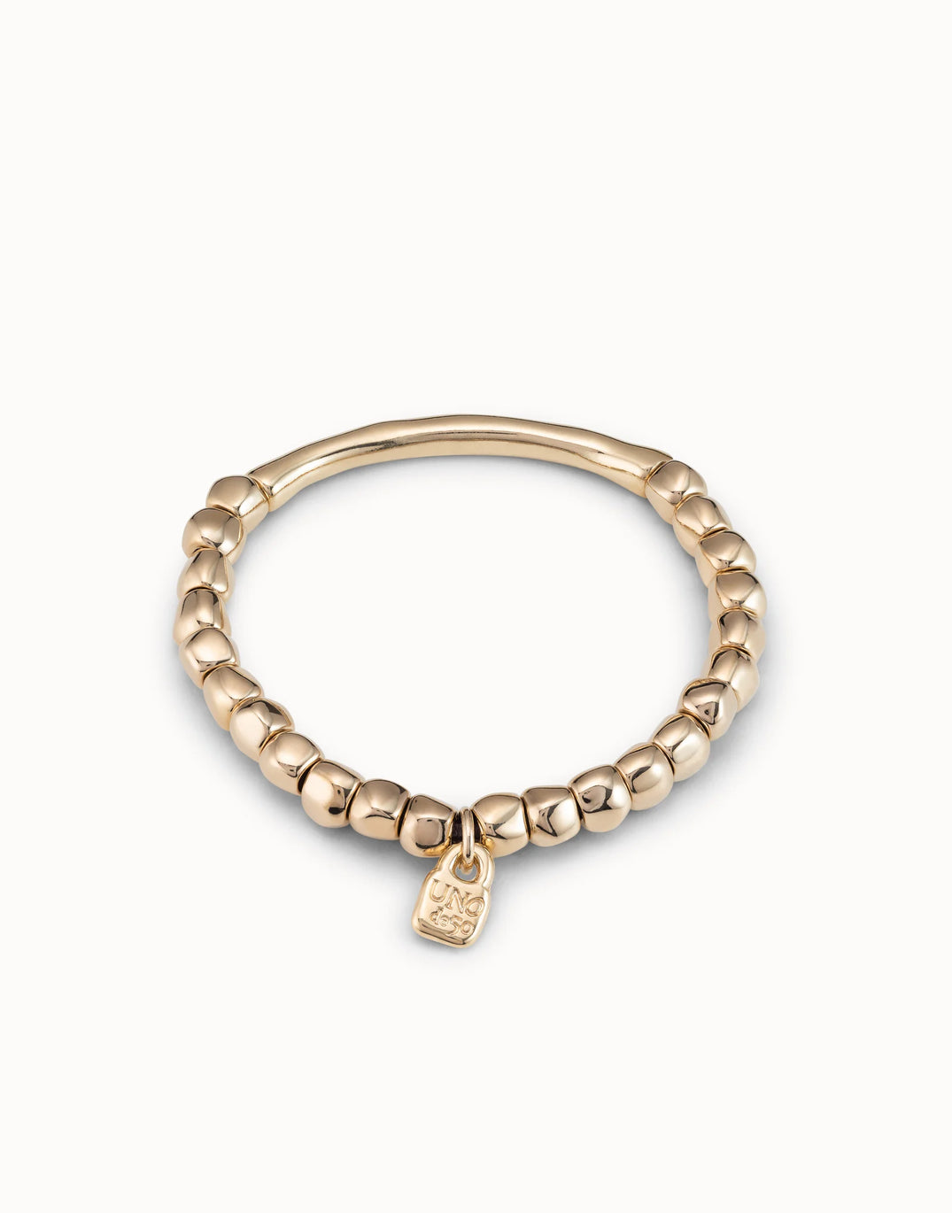 Uno De 50 18K Gold-plated Bead Bracelet