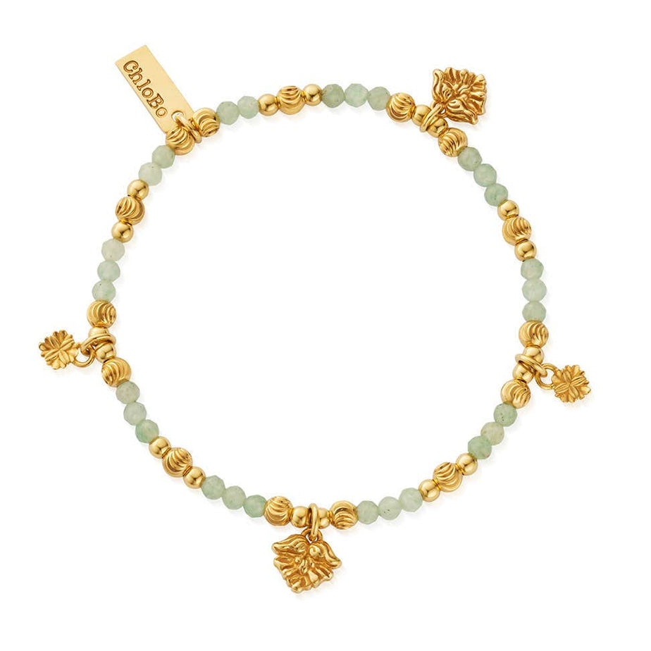 ChloBo Gold Forever Blooming Aventurine Bracelet