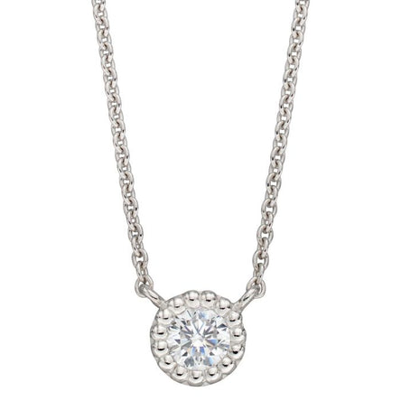 Round Cubic Zirconia Necklace