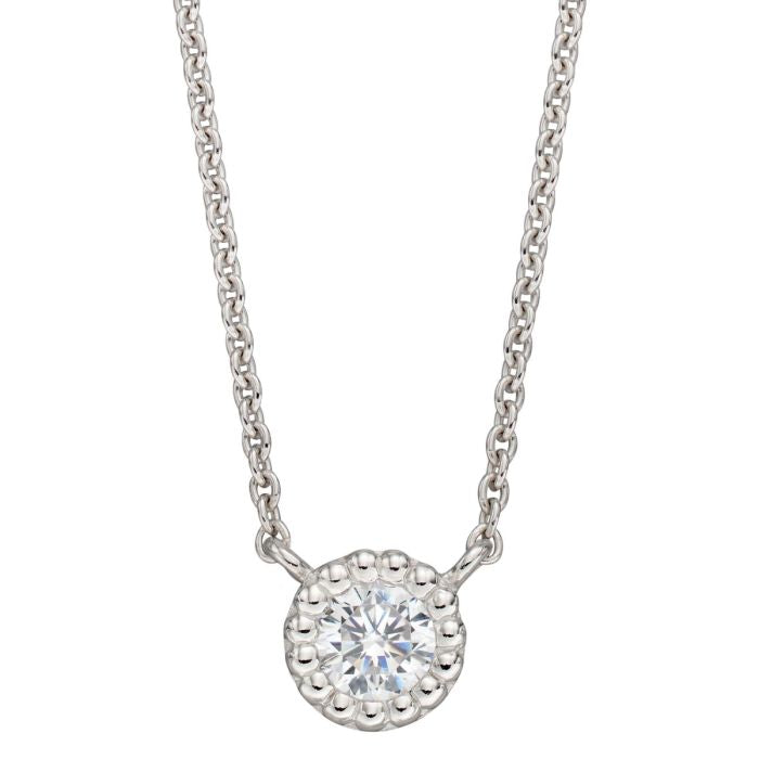 Round Cubic Zirconia Necklace