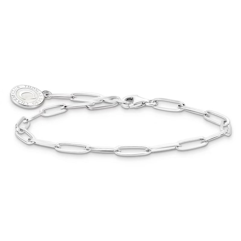 Thomas Sabo Member Charm Bracelet With White Charmista Coin Silver