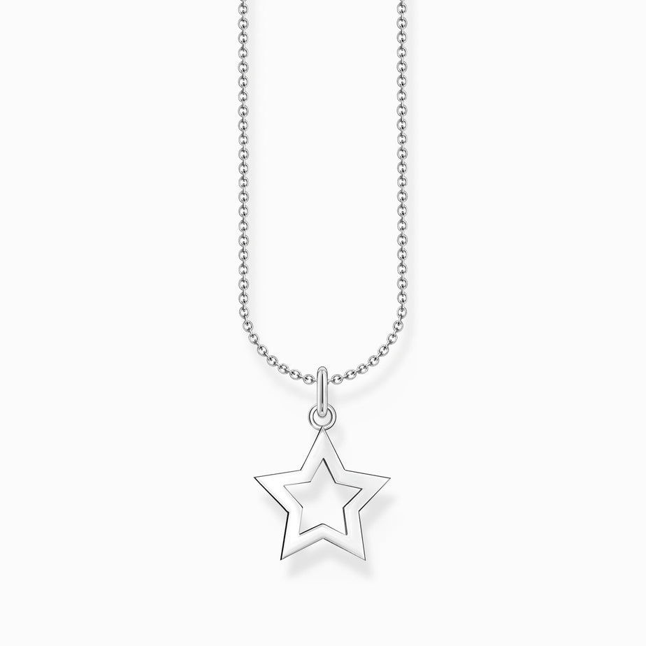 Thomas Sabo Silver Necklace with Star Pendant