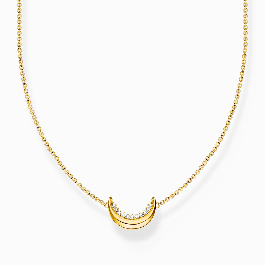 Thomas Sabo Yellow Gold-Plated Moon Necklace