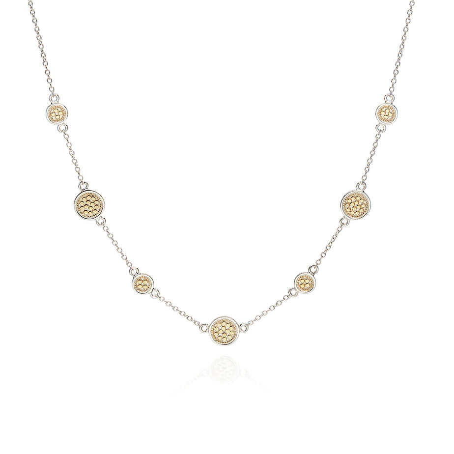 Anna Beck Station Necklace Gold and silver