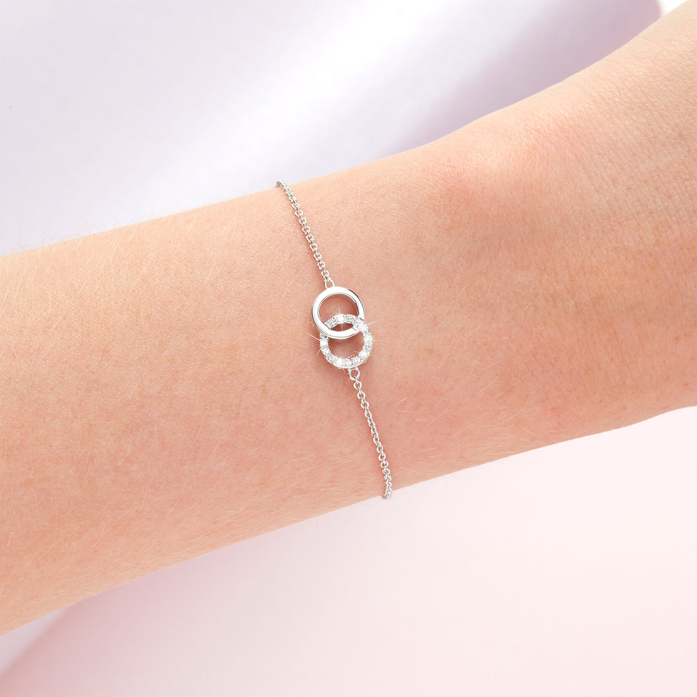 Olivia Burton Classic Silver Interlink Bracelet