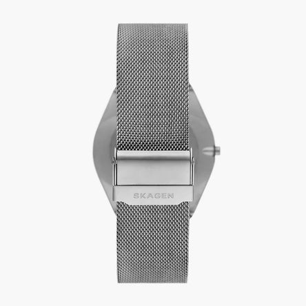 SkagenMen's Grenen Blue Dial Steel Mesh Bracelet