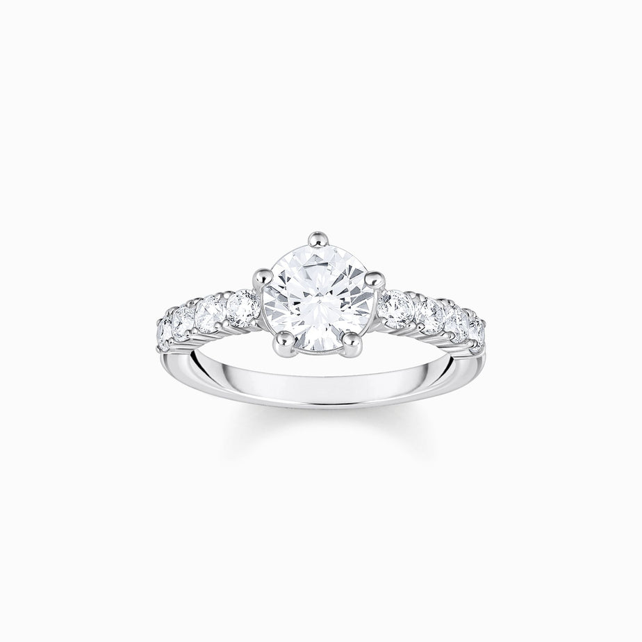 Thomas Sabo Silver Solitaire Ring