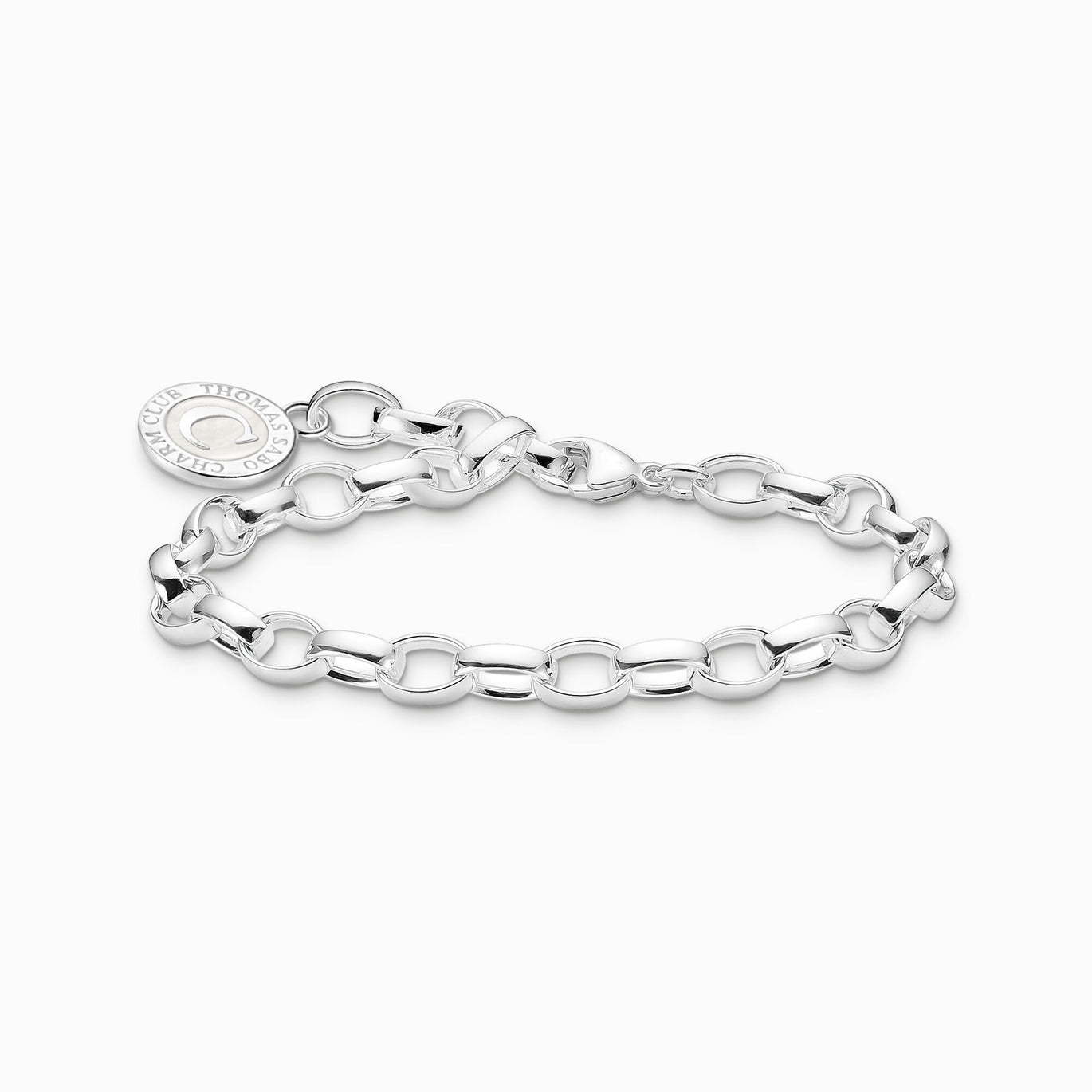 Thomas Sabo Silver Member Charm Bracelet with White Charmista Coin