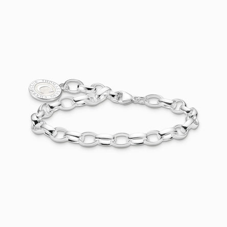 Thomas Sabo Silver Member Charm Bracelet with White Charmista Coin