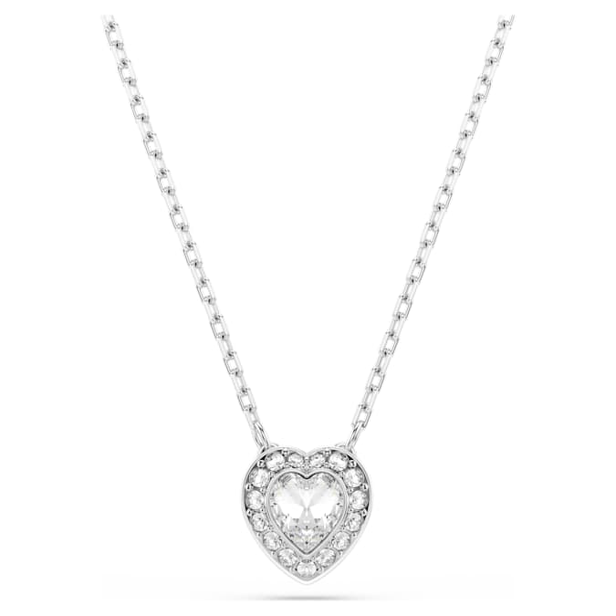 Ariana Grande x Swarovski pendant Mixed cuts, Heart, White, Rhodium plated