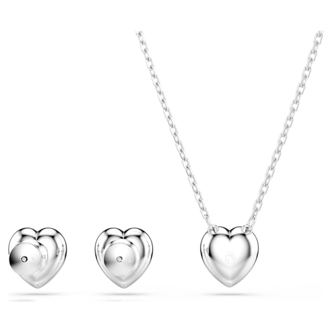 Ariana Grande x Swarovski set Mixed cuts, Heart, White, Rhodium plated