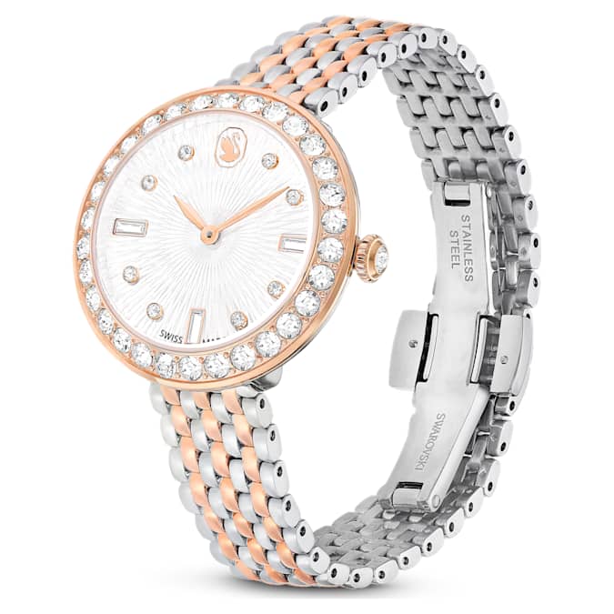 Swarovski Certa watch Swiss Made, Metal bracelet, Rose gold tone, Mixed metal finish